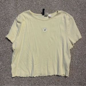 Divided Short Sleeve Top